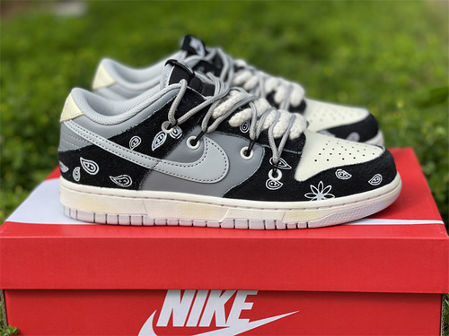 Pure original version_ Nike Dunk Low_ low -supporting cashews trilulet alliance_ white gray color matching. Item number DH7913 001. Full code shipment 36--47-915be18f